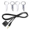Black Auto Vehicle AUX Cable AUX Receiver Adapter For FORD FOCUS