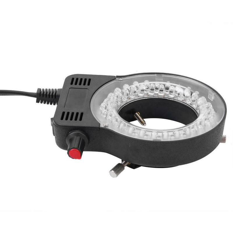 Plastic 56LEDs 35000LM Adjustable Microscope Ring Light Illuminator Lamp SN9F