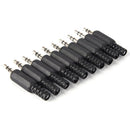 5PCS 3.5mm 1/8" Audio Male Plug Jack Adapter Stereo Connector Headphone J.AU