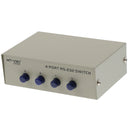 4Ports Manual Parallel DB9 Serial RS-232 Data Sharing Switch 4-in-1-out