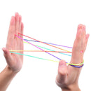 Kids rainbow Colour Fumble Finger Thread Rope String Game Developmental ToyJ Gw