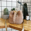 Woman Bag Fashion Open Weaving Solid Color Messenger Handbag Shoulder Women