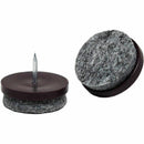50x FELT FLOOR PROTECTORS Nail In Anti-Skid Furniture Leg/Chair/Table Caps O6Q5