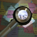 Hand Held 45x Magnify Glass Magnifier Loupe with Scale 3 Lights for Jewell SVY
