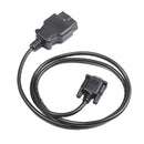 16 Pin OBD2 Male to 9-pin Serial Port to Interface Diagnostic Cable Adapter