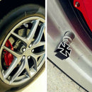 Universal Cross Style Car Tire Tyre Wheel Valve Stems Caps Dust Cover Black