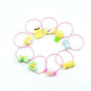30 Pieces Girls Hair Band Elastic Rubber Bands Ropes Ponytail Holder