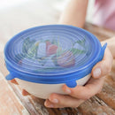 5pcs Silicone Stretch Sealed Lids Universal Bowl Pot Lids Food Fresh Cover A