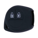 Silicone 2 Button Remote Key Case Fob Protect Cover for Suzuki SX4 (Black)