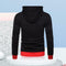 Men Autumn Long-Sleeves Hooded Jumper Hoodie Sweatershirt (Black 3XL) A#S