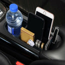 Car Seat Plastic Storage Box Console Side Pocket With Coin Manager / Cup  XWI