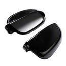 1 Pair Black Rearview Wing Mirror Cover Casing For Volkswagen For- Jetta Go