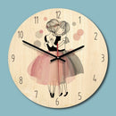 Cartoon creative wall clock modern minimalist living room creative clock ar X5O2