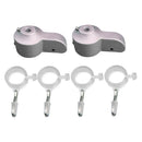 2pcs Cast Aluminum Flag Pole 2" Truck Pulley