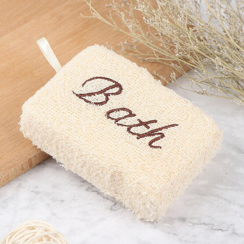 Bath Sponge Shower Rectangle Soft Natural Fiber Brush Clean Rich Foam Hands W Gw