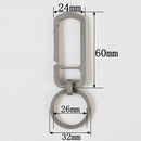 Anti Corrosion Titanium Alloy Key Ring Carabiner Hook Anti Lost Buckle 32mm