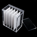 Clear Acrylic False Eyelash Organizer Case, 5 Layers (1 Box) Durable Eyelash