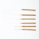 6Pcs Hair Extensions Loop, Micro Rings Links Beads  Threader Wire Hook