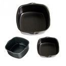 Air Fryer Electric Fryer Accessory Non-Stick Baking Dish Roasting Tin Tray  K9E7