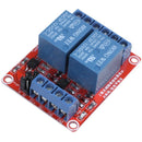 DC 12V 2-Channel Relay Module with Optocoupler H/L Level Triger for Arduino