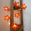 1M 10 LED String Maple Leaves Fairy Garland String Lights Battery Operated  K8P5