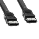4Feet Shielded External eSATA Cable Male to Male - 120cm 7Pin eSATA to eSATA