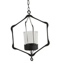 Morrocan Mosaic Candle Holder Candelabrum Lantern Wall Sconce C - Black