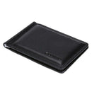 Men Leather Money Clip Wallet with Coin Pocket Zipper Purse with Card Slot