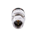 2-PACK N-Connector Female Jack to F-Type Male Plug Antenna RF Adapter,silve B6P5