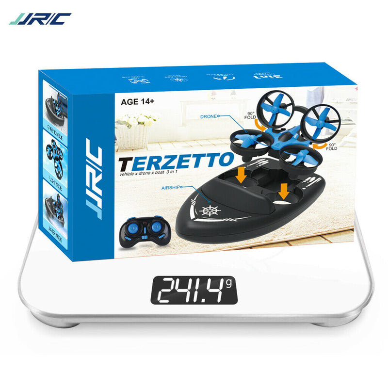 RC Drone Boat Car 2.4G 6- Water/Ground/Air