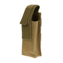 2pcs Nylon Molle Single Mag Pouch Magazine Pouch Molle Tourniquet Pouch Tan