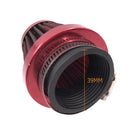 39mm Tapered Motorcycle Air Filter Mushroom Head Pod Filter Air Cleaner Red