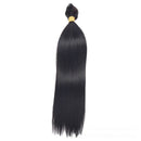 30-Inch Drawstring Straight Straight Virgin Remy Brazilian Hair Braided Bun