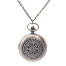 Large quartz pocket watch Retro classic design surrounding pattern hollow e
