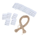 100Pcs Merchandise Display Price Tags Jewelry Price Tags With String 20m FT