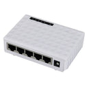 5Port RJ45 100M Fast Ethernet Switch Plug & Play Desktop Ethernet Hub