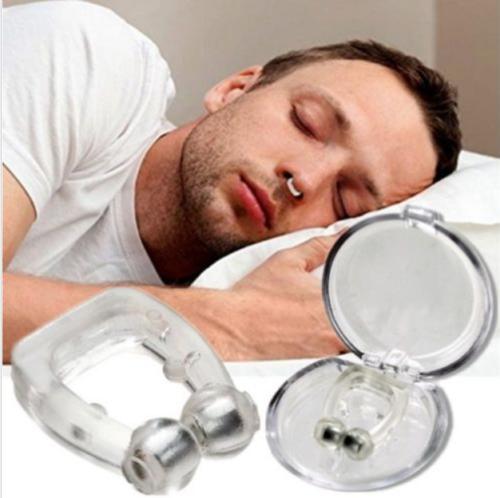 1*Anti Snore Magnetic Silicone Nose Clip Stop Snoring Apnea Aid Device Stopper