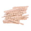 50X Wooden Sticks Natural Color Popsicle Sticks Sawtooth Shape 114x10mm