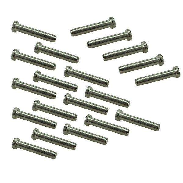 20Pcs T316 Stainless Steel Hand-Crimp Stemball Swage For 1/8Inch Cable Rail K9U7