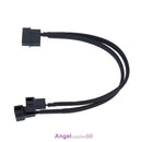 4pin IDE Molex to 2-Port 3Pin/4Pin Cooler Cooling Fan Splitter Power Cable