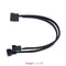 4pin IDE Molex to 2-Port 3Pin/4Pin Cooler Cooling Fan Splitter Power Cable