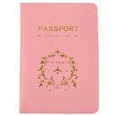 Organizer case of passport Wallets Passport Holder Pink Flower Vine