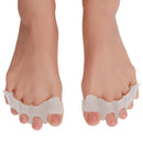 1pair Soft Silicone Protective Straightener Pedicure Overlapping Toe Separator