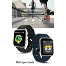 1.3inch Screen Smart Watch Blood Pressure Waterproof Fitness Tracker Black