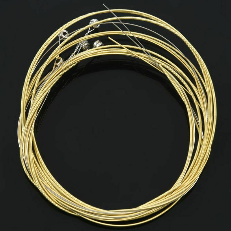 Replacement 6 Pcs A406 Steel Strings Set for Acoustic Guitar