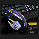 1X(ZIYOU LANG Gaming Mouse 6 Button Wired Silence Mouse Diy G Software 4 Co