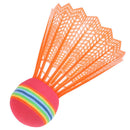 12 PCS Badminton EVA Rainbow Ball Head Nylon Badminton Feathers For Game Sp BX