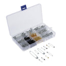 1 Box 7-Size 19mm 22mm 28mm 32mm 36mm 45mm 54mm Safety Pins Sets Pack of
