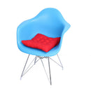 Soft Cotton Seat Cushion Winter Home Office Bar Chair Cushion(Red)