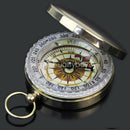 1X Portable Travel Hiking Camping Classic Brass Case Pocket Watch Style Compass